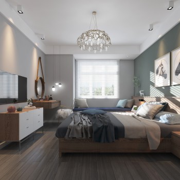 Nordic Style Simple Style Bedroom-ID:373498381