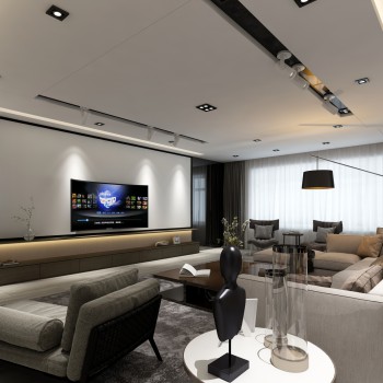 Modern A Living Room-ID:291975925