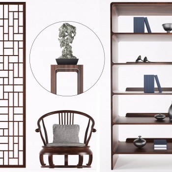 New Chinese Style Bookcase-ID:690027458