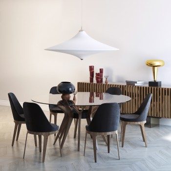 Modern Dining Table And Chairs-ID:998224574