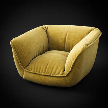 Modern Nordic Style Single Sofa-ID:393918161