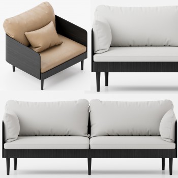 Modern A Sofa For Two-ID:701706492