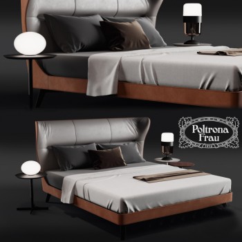 Post Modern Style Double Bed-ID:899326328