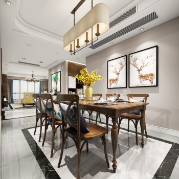 American Style Dining Room-ID:694338457