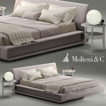 Modern Double Bed-ID:259300222