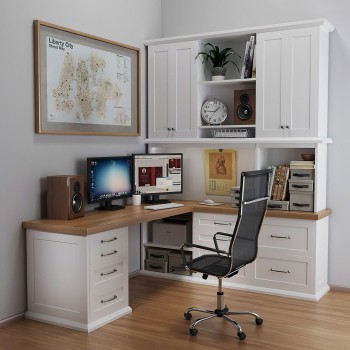 Modern Computer Desk And Chair-ID:914273588