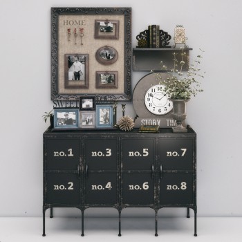 Industrial Style Side Cabinet/Entrance Cabinet-ID:311432253