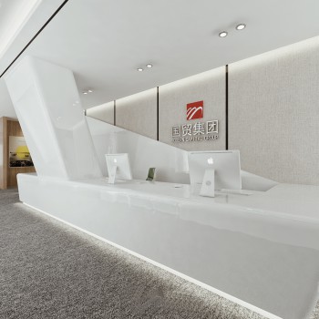 Modern Office Reception Desk-ID:448996131