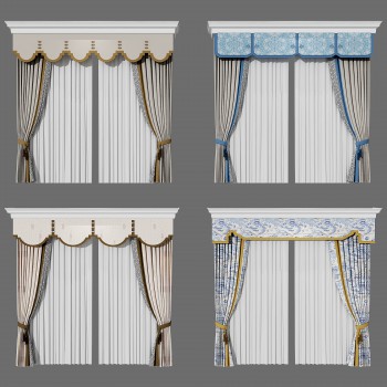 New Chinese Style The Curtain-ID:739407734