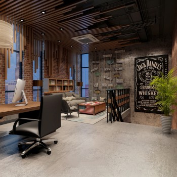 Industrial Style Manager's Office-ID:873374519