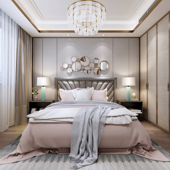 New Chinese Style Bedroom-ID:394971919