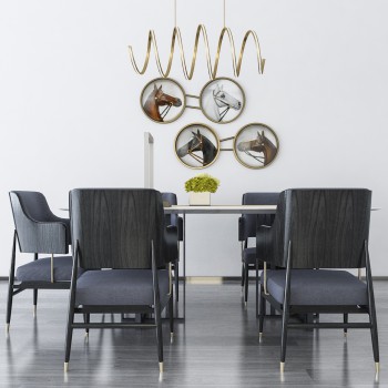 Modern Dining Table And Chairs-ID:444191612