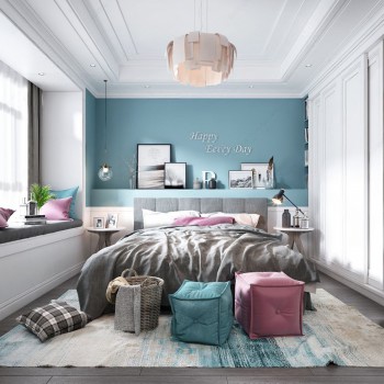 Nordic Style Bedroom-ID:743291436
