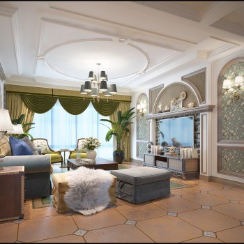 American Style A Living Room-ID:443522719