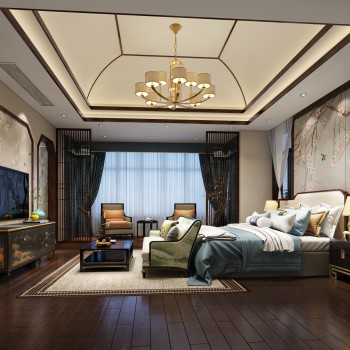New Chinese Style Bedroom-ID:159459239