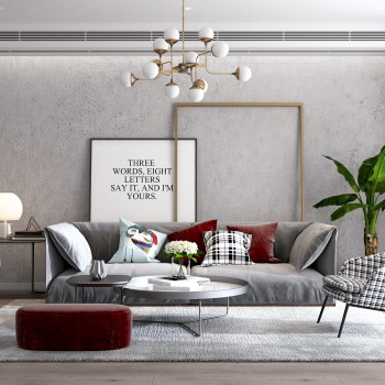 Nordic Style Sofa Combination-ID:385440115