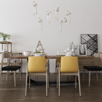 Nordic Style Dining Table And Chairs-ID:489421587