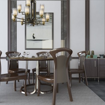 New Chinese Style Dining Table And Chairs-ID:140630351