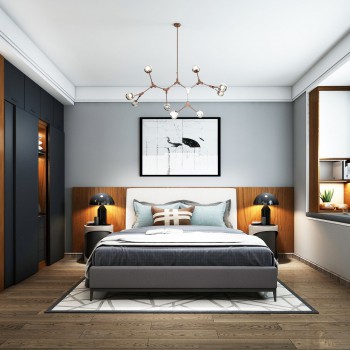 Nordic Style Bedroom-ID:411377357