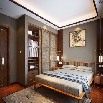 New Chinese Style Bedroom-ID:942762261