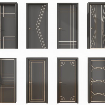 Modern Solid Wood Door-ID:443909486
