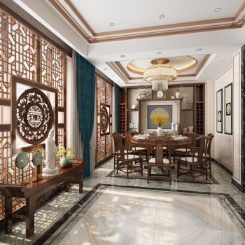 Chinese Style Dining Room-ID:195272292