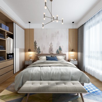Nordic Style Bedroom-ID:501386698