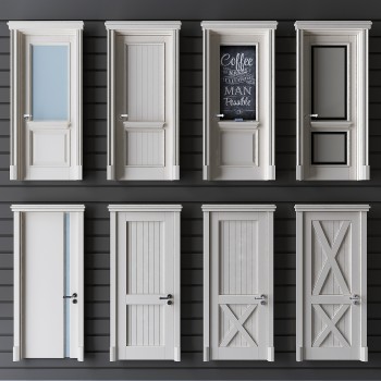 Nordic Style Solid Wood Door-ID:529860435