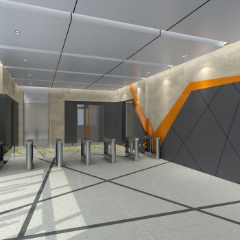 Modern Corridor/elevator Hall-ID:530302757