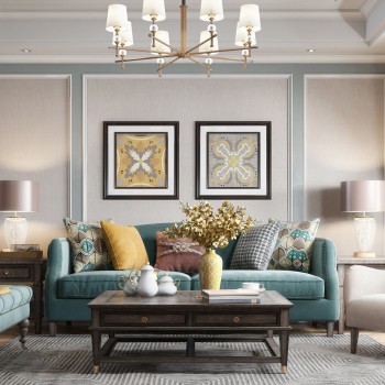American Style A Living Room-ID:228190566