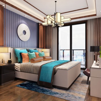 New Chinese Style Bedroom-ID:570970993