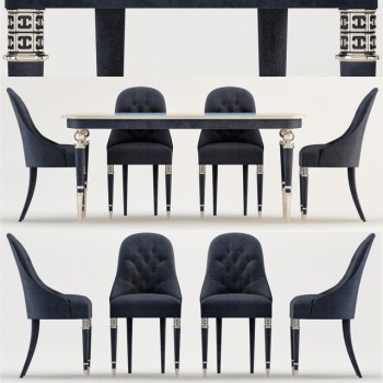 New Classical Style Dining Table And Chairs-ID:379129337