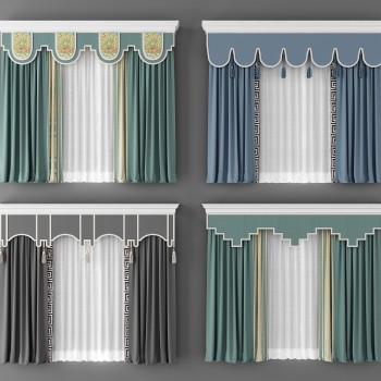 New Chinese Style The Curtain-ID:614557915