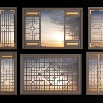 New Chinese Style Door-ID:982341659