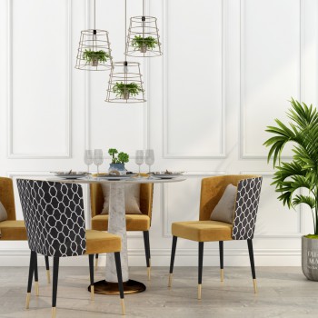 Modern Dining Table And Chairs-ID:474482787