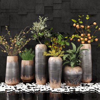 新中式花艺插花瓷器-模型ID【184866】