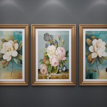 美式装饰画挂画-模型ID【185132】