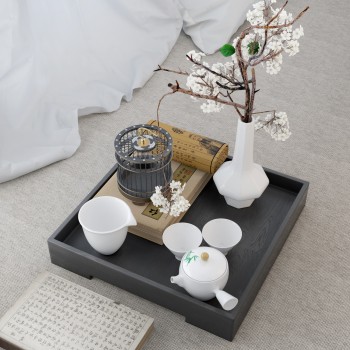 新中式茶具花艺-模型ID【186922】