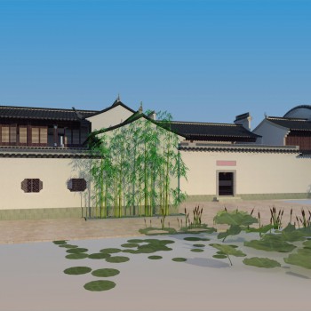 中式建筑外观-模型ID【187360】