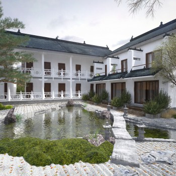 新中式古建园林古建筑-模型ID【188440】