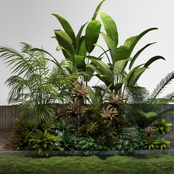 现代灌木景观植物组合-模型ID【188555】