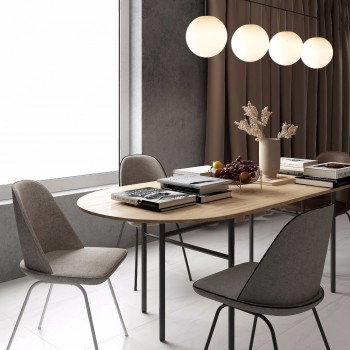 丹麦Menu品牌 北欧实木餐桌椅