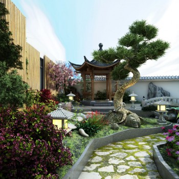 新中式庭院花园