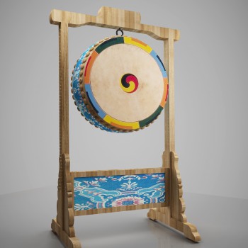 中式花鼓战鼓-模型ID【214687】