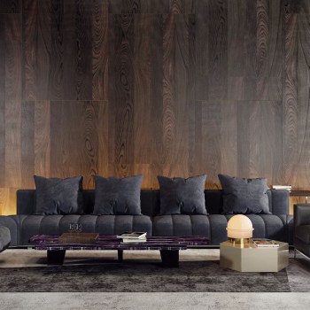 米洛提Minotti 现代沙发茶几组合-模型ID【215143】
