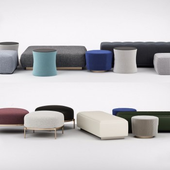 意大利 米洛提 Minotti 现代脚踏圆几组合-模型ID【222157】