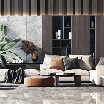 现代米洛提 Minotti 组合沙发-模型ID【231275】