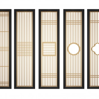 新中式屏风隔断-模型ID【236887】