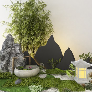 新中式景观小品设计-模型ID【267459】