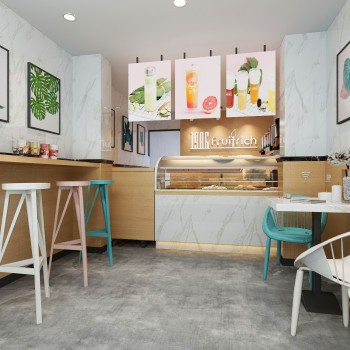 北欧奶茶店-模型ID【297215】